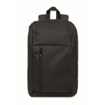 Zaino urbano in RPET con scomparto imbottito per laptop 15'' color nero