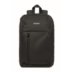 Zaino urbano in RPET con scomparto imbottito per laptop 15'' color nero vista principale
