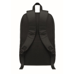 Zaino urbano in RPET con scomparto imbottito per laptop 15'' color nero