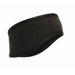 Fascia per la testa in pile morbido per il freddo 280 g/m² color nero sesta vista