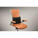 Cuscino effetto suede con imbottitura in fibra di seta per una seduta confortevole color nero terza vista fotografica