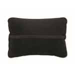 Cuscino effetto suede con imbottitura in fibra di seta per una seduta confortevole color nero sesta vista