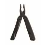 Multitool pieghevole in alluminio e acciaio inox 13 in 1 con custodia color nero