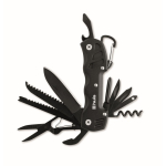 Coltello multiuso in alluminio e acciaio inox. 13 in 1 con custodia color nero vista principale