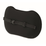 Cuscino ergonomico in schiuma viscoelastica per supporto lombare color nero seconda vista