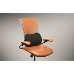 Cuscino ergonomico in schiuma viscoelastica per supporto lombare color nero terza vista fotografica