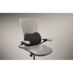 Cuscino ergonomico in schiuma viscoelastica per supporto lombare color nero seconda vista fotografia
