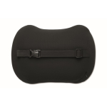 Cuscino ergonomico in schiuma viscoelastica per supporto lombare color nero sesta vista