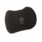Cuscino ergonomico in schiuma viscoelastica per supporto lombare color nero vista principale