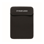 Custodia per laptop in neoprene da 3 mm di spessore, per 15'' color nero vista area di stampa