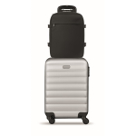 Zaino da viaggio in poliestere RPET con scomparto per laptop 20L color nero