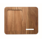Caricatore wireless in legno con supporto per cellulare e cornice portafoto color legno ottava vista