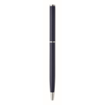 Penna a sfera in alluminio riciclato con clip cromata e inchiostro blu color blu mare quinta vista