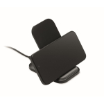 Supporto pieghevole di ricarica wireless per smartphone e ricarica USB-C 15W color nero quinta vista