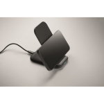 Supporto pieghevole di ricarica wireless per smartphone e ricarica USB-C 15W color nero settima vista fotografica