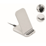 Supporto pieghevole di ricarica wireless per smartphone e ricarica USB-C 15W color bianco