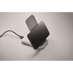 Supporto pieghevole di ricarica wireless per smartphone e ricarica USB-C 15W color bianco settima vista fotografica
