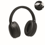 Cuffie wireless pieghevoli con microfono e funzione vivavoce color nero