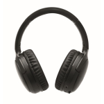 Cuffie wireless pieghevoli con microfono e funzione vivavoce color nero terza vista