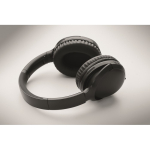 Cuffie wireless pieghevoli con microfono e funzione vivavoce color nero settima vista fotografica