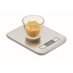 Bilancia digitale da cucina in acciaio inox con display fino a 5 kg color argento seconda vista
