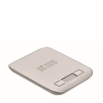 Bilancia digitale da cucina in acciaio inox con display fino a 5 kg color argento vista area di stampa