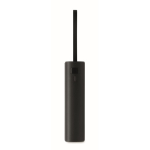 Powerbank in alluminio riciclato con indicatore di batteria e cavo 5.000mAh color nero settima vista
