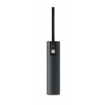 Powerbank in alluminio riciclato con indicatore di batteria e cavo 5.000mAh color blu mare nona vista