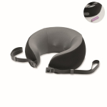 Cuscino cervicale massaggiante ricaricabile in schiuma viscoelastica con maniglia color nero seconda vista