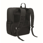 Zaino da viaggio in nylon idrorepellente con molte tasche 20L color nero seconda vista