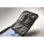 Zaino da viaggio in nylon idrorepellente con molte tasche 20L color nero settima vista fotografica