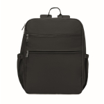 Zaino da viaggio in nylon idrorepellente con molte tasche 20L color nero ottava vista