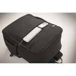 Zaino da viaggio in nylon idrorepellente con molte tasche 20L color nero ottava vista fotografica