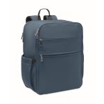 Zaino da viaggio in nylon idrorepellente con molte tasche 20L color blu