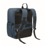 Zaino da viaggio in nylon idrorepellente con molte tasche 20L color blu seconda vista