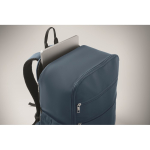 Zaino da viaggio in nylon idrorepellente con molte tasche 20L color blu terza vista fotografica