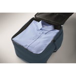 Zaino da viaggio in nylon idrorepellente con molte tasche 20L color blu sesta vista fotografica