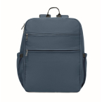 Zaino da viaggio in nylon idrorepellente con molte tasche 20L color blu ottava vista