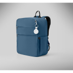 Zaino da viaggio in nylon idrorepellente con molte tasche 20L color blu vista fotografia