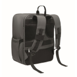 Zaino da viaggio in nylon idrorepellente con molte tasche 20L color grigio scuro seconda vista