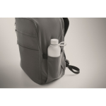Zaino da viaggio in nylon idrorepellente con molte tasche 20L color grigio scuro quarta vista fotografica