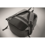 Zaino da viaggio in nylon idrorepellente con molte tasche 20L color grigio scuro quinta vista fotografica