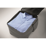 Zaino da viaggio in nylon idrorepellente con molte tasche 20L color grigio scuro sesta vista fotografica