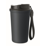 Bicchiere termico in acciaio inox riciclato con manico e sistema antigoccia 400 ml color blu mare ottava vista