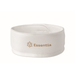 Fascia regolabile in microfibra per capelli per la cura del viso color bianco quinta vista principale