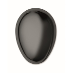 Spazzola per capelli in plastica e alluminio con funzione districante color nero quinta vista