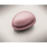 Spazzola per capelli in plastica e alluminio con funzione districante color rosa terza vista fotografica