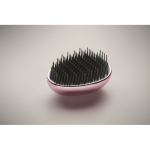 Spazzola per capelli in plastica e alluminio con funzione districante color rosa quarta vista fotografica