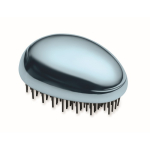 Spazzola per capelli in plastica e alluminio con funzione districante color azzurro