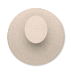 Spazzola massaggiante in plastica per massaggiare ed esfoliare il cuoio capelluto color beige